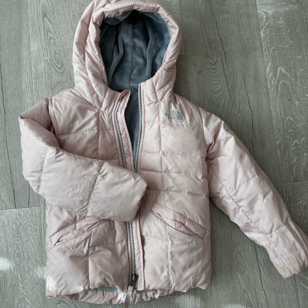 The North Face Kids Light Pink Puffer Coat
